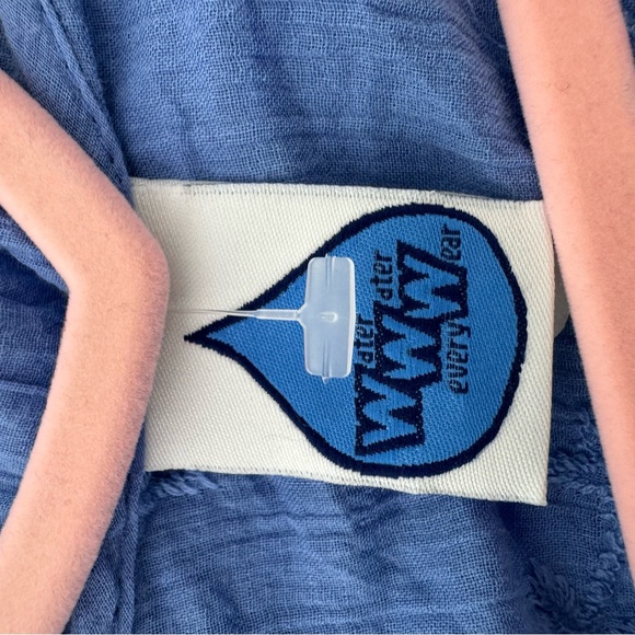 Water water everywhere dress coverup beach floral blue embroidered flowers 💐 - Picture 7 of 8